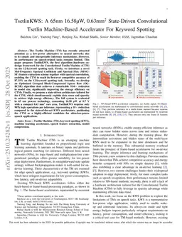 TsetlinKWS: A 65nm 16.58uW, 0.63mm2 State-Driven Convolutional Tsetlin Machine-Based Accelerator For Keyword Spotting