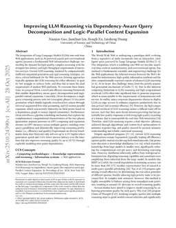 Improving LLM Reasoning via Dependency-Aware Query Decomposition and Logic-Parallel Content Expansion