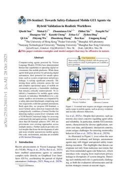 OS-Sentinel: Towards Safety-Enhanced Mobile GUI Agents via Hybrid Validation in Realistic Workflows