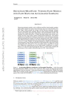 Decoupled MeanFlow: Turning Flow Models into Flow Maps for Accelerated Sampling