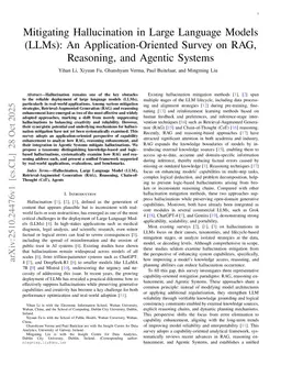 Mitigating Hallucination in Large Language Models (LLMs): An Application-Oriented Survey on RAG, Reasoning, and Agentic Systems