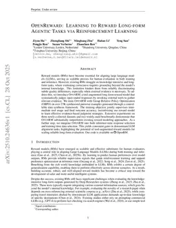 OpenReward: Learning to Reward Long-form Agentic Tasks via Reinforcement Learning