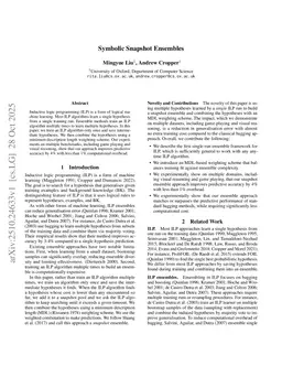 Symbolic Snapshot Ensembles