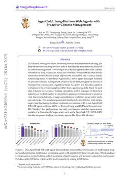 AgentFold: Long-Horizon Web Agents with Proactive Context Management