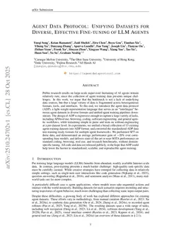 Agent Data Protocol: Unifying Datasets for Diverse, Effective Fine-tuning of LLM Agents