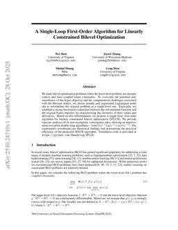 A Single-Loop First-Order Algorithm for Linearly Constrained Bilevel Optimization
