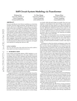 Stiff Circuit System Modeling via Transformer