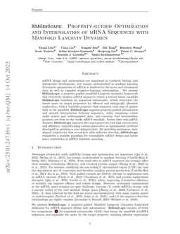 RNAGenScape: Property-guided Optimization and Interpolation of mRNA Sequences with Manifold Langevin Dynamics
