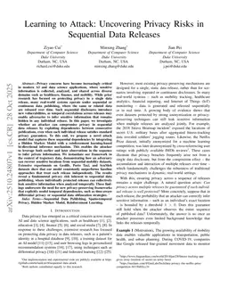 Learning to Attack: Uncovering Privacy Risks in Sequential Data Releases