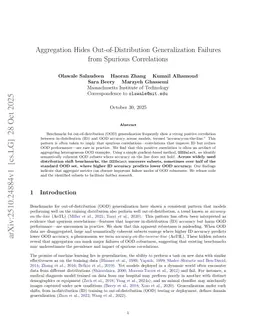 Aggregation Hides Out-of-Distribution Generalization Failures from Spurious Correlations
