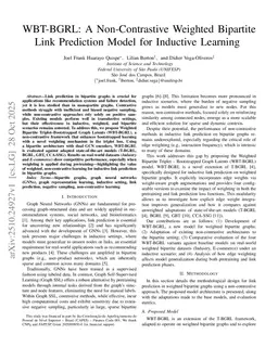 WBT-BGRL: A Non-Contrastive Weighted Bipartite Link Prediction Model for Inductive Learning