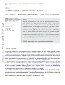 Bayesian Adaptive Polynomial Chaos Expansions