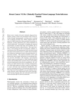 Breast Cancer VLMs: Clinically Practical Vision-Language Train-Inference Models