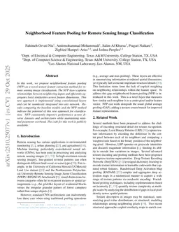 Neighborhood Feature Pooling for Remote Sensing Image Classification