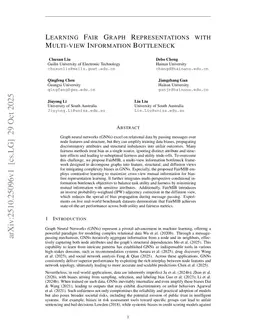 Learning Fair Graph Representations with Multi-view Information Bottleneck