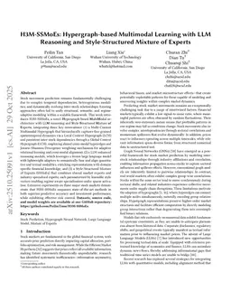 H3M-SSMoEs: Hypergraph-based Multimodal Learning with LLM Reasoning and Style-Structured Mixture of Experts