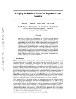 Bridging the Divide: End-to-End Sequence-Graph Learning