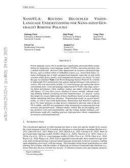 NanoVLA: Routing Decoupled Vision-Language Understanding for Nano-sized Generalist Robotic Policies