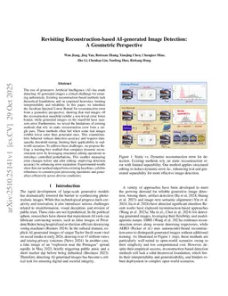 EIRES:Training-free AI-Generated Image Detection via Edit-Induced Reconstruction Error Shift