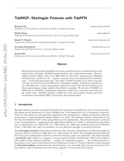 TabMGP: Martingale posterior with TabPFN
