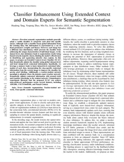 Classifier Enhancement Using Extended Context and Domain Experts for Semantic Segmentation