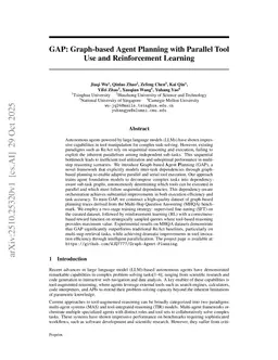 GAP: Graph-Based Agent Planning with Parallel Tool Use and Reinforcement Learning