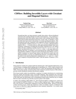 CDFlow: Building Invertible Layers with Circulant and Diagonal Matrices