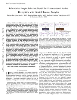 Informative Sample Selection Model for Skeleton-based Action Recognition with Limited Training Samples