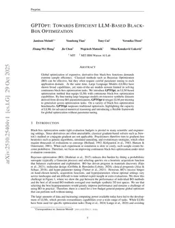 GPTOpt: Teaching LLMs to do Interpretable Black-Box Optimization