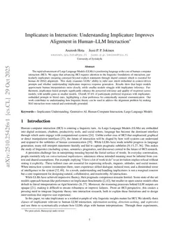 Implicature in Interaction: Understanding Implicature Improves Alignment in Human-LLM Interaction
