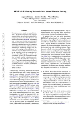 RLMEval: Evaluating Research-Level Neural Theorem Proving