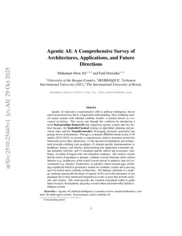 Agentic AI: A Comprehensive Survey of Architectures, Applications, and Future Directions