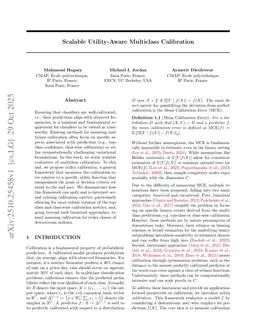 Scalable Utility-Aware Multiclass Calibration
