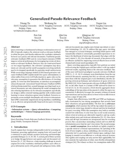 Generalized Pseudo-Relevance Feedback