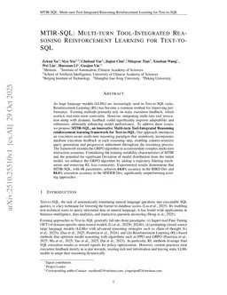 MTIR-SQL: Multi-turn Tool-Integrated Reasoning Reinforcement Learning for Text-to-SQL