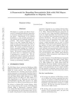 A Framework for Bounding Deterministic Risk with PAC-Bayes: Applications to Majority Votes