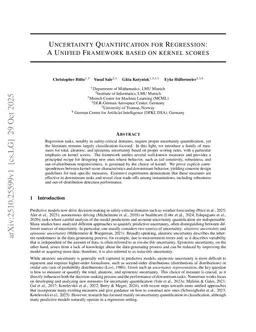 Uncertainty Quantification for Regression: A Unified Framework based on kernel scores