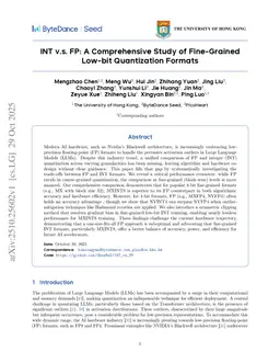 INT v.s. FP: A Comprehensive Study of Fine-Grained Low-bit Quantization Formats