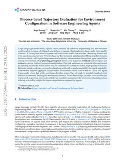 Process-Level Trajectory Evaluation for Environment Configuration in Software Engineering Agents