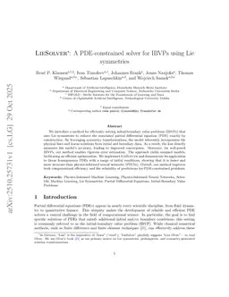 LieSolver: A PDE-constrained solver for IBVPs using Lie symmetries
