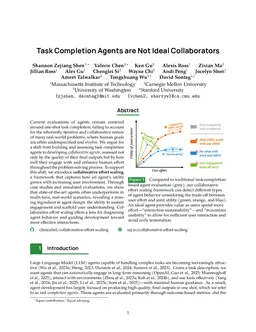 Completion $\neq$ Collaboration: Scaling Collaborative Effort with Agents