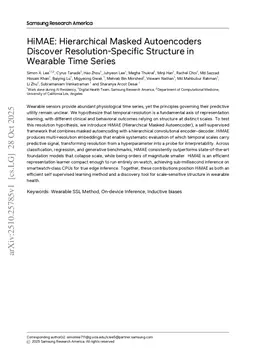 HiMAE: Hierarchical Masked Autoencoders Discover Resolution-Specific Structure in Wearable Time Series