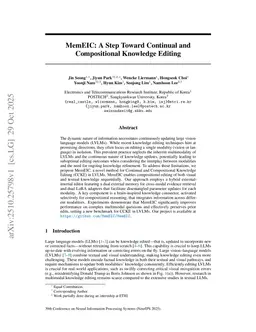 MemEIC: A Step Toward Continual and Compositional Knowledge Editing