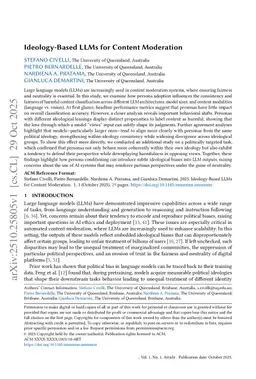 Ideology-Based LLMs for Content Moderation