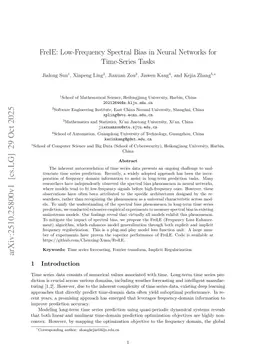 FreIE: Low-Frequency Spectral Bias in Neural Networks for Time-Series Tasks
