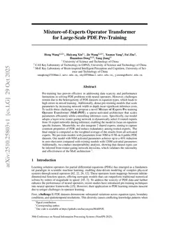 Mixture-of-Experts Operator Transformer for Large-Scale PDE Pre-Training