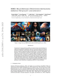 MIRO: MultI-Reward cOnditioned pretraining improves T2I quality and efficiency