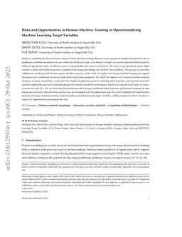 Who Leads? Comparing Human-Centric and Model-Centric Strategies for Defining ML Target Variables