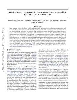 AttnCache: Accelerating Self-Attention Inference for LLM Prefill via Attention Cache