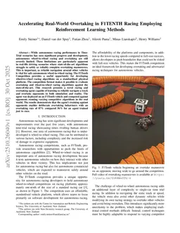 Accelerating Real-World Overtaking in F1TENTH Racing Employing Reinforcement Learning Methods